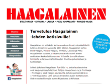 Tablet Screenshot of haagalainen.com